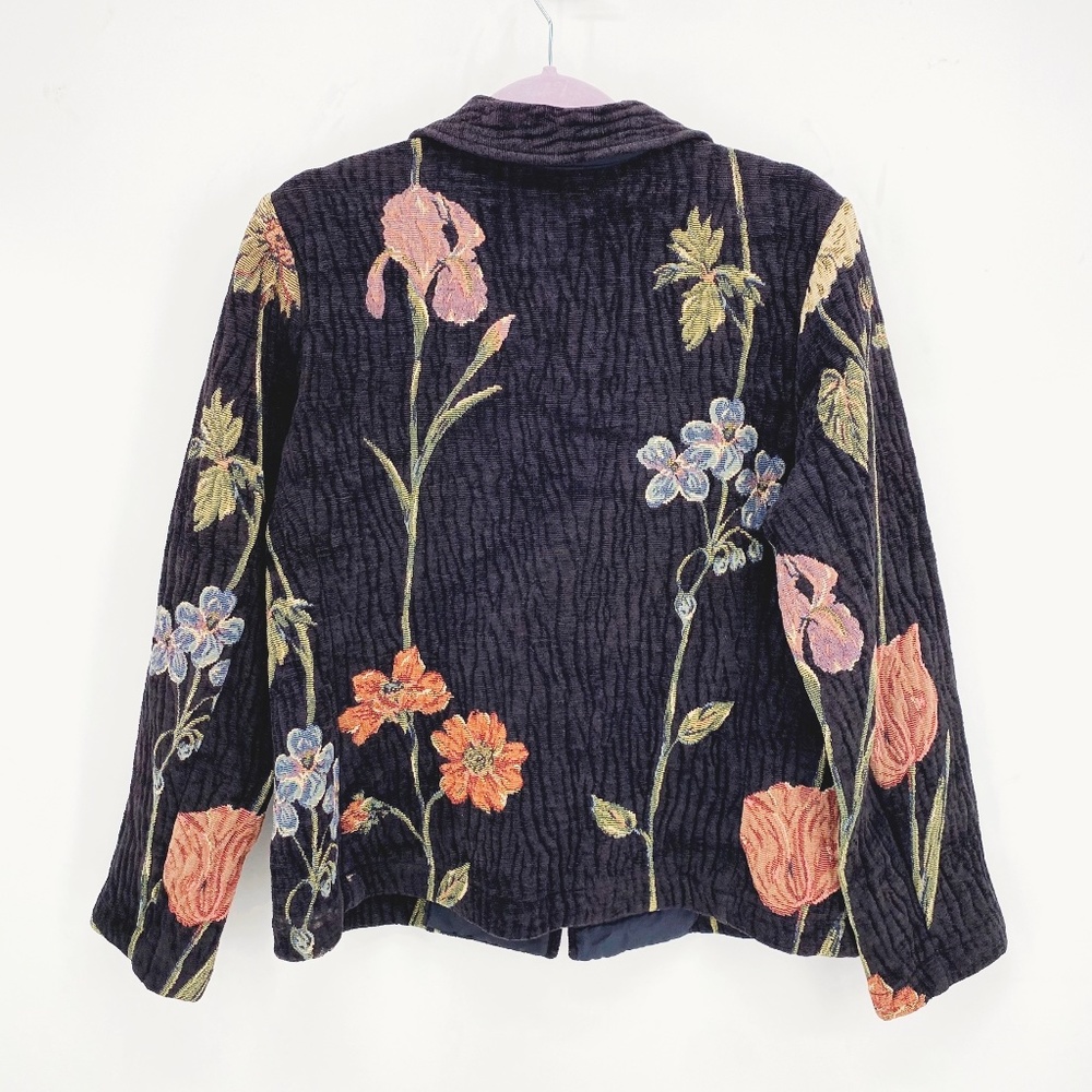 CAbi Vintage Floral Embroidered Jacket - Picture 4 of 6